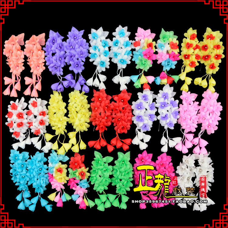 夏邑小姐鬓花头饰小花头花 好六朵
