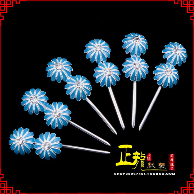 夏邑头面泡子旦角化妆头饰 仿点绸泡子
