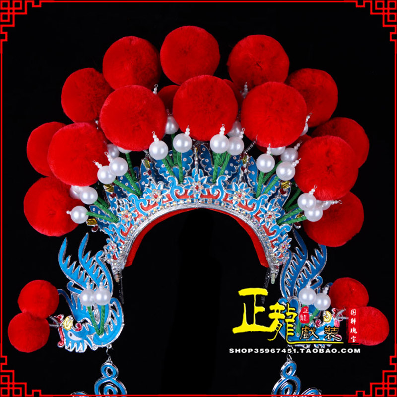 夏邑戏曲盔帽武旦穆桂英花木兰女将 中档七星帽