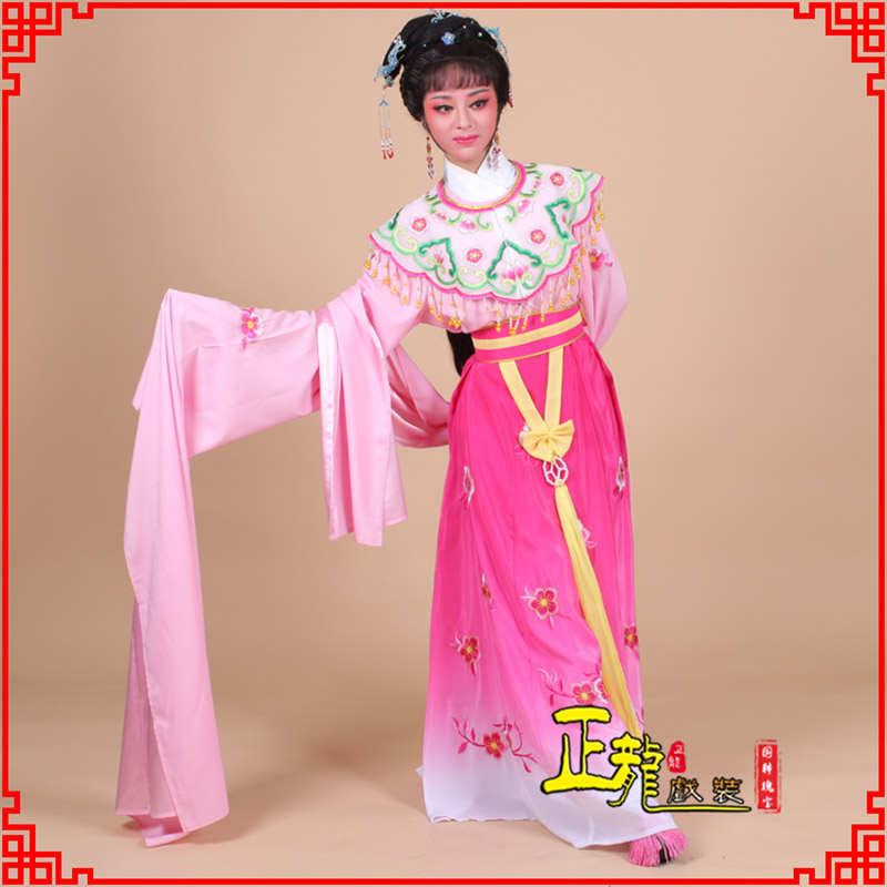 夏邑水袖青衣练功花旦服 梅花古装衣